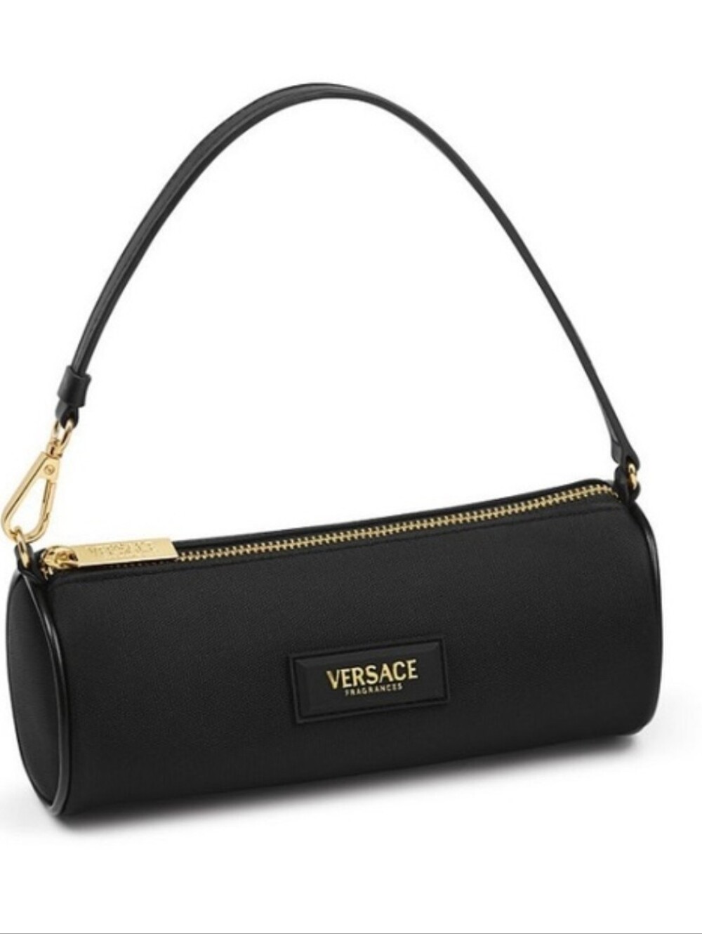 Versace Fragrances Black Makeup Bag Zip Pouch with Wrist Strap